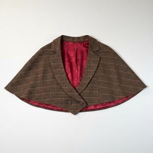 Torrid BBC Exclusive Collection Plaid Capelet Blazer Jacket 1x Dr who 11th hour